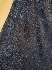 1.72 Yds Navy Blue Glitter Stretch Velour, for Sewing, Crafts, Pillows
