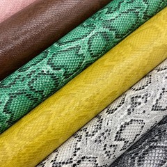 12″X54″ Snake Patterned PU Faux Leather,Embossed Snake Textured Faux Synthetic