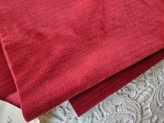 Red Cotton Velvet Fabric Luxury 1 Yard Material Velour 40×68″