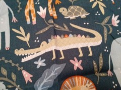 Fabric Animal Kingdom Cotton Calico 70×44″ Baby Animals