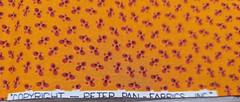 Peter Pan Fabrics Muted Orange Floral Cotton Quilt Fabric 1.8yds – 65 x 41