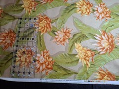 Andover Fabrics OOP Rare Rapi Nui Collection Awapuhi-ginger Flower 1 2/3 yards