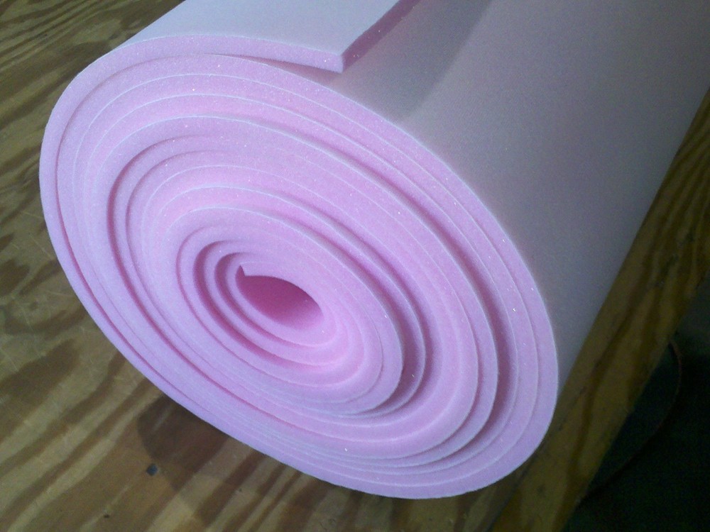 1/2″ Sew Foam Firm Pink Scrim Cloth Backed Premium By the Yard General