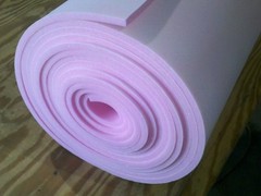 1/2″ Sew Foam Firm Pink Scrim Cloth Backed Premium By the Yard General