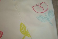 2.66 Yds Clarke & Clarke Fabric Ava Pink F0663 Embroidered Tulips Upholstery