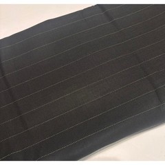 Black White Pinstripe Wool Fabric 60″ Wide 2.875 Yards Suiting Tailoring