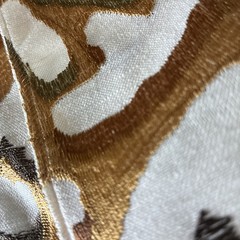 Pindler Fabric Samples ( 2 ) Sahara 26 x 26 Embroidered Geometric Cotton Poly