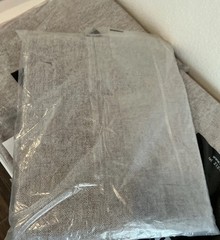 3-Pack 60”X79.5”X12.75” Fil Doux Textiles Gray Fabric Panel Upholstery Textile