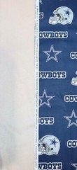 Dallas Cowboys ~ Large Logo Pattern NFL Cotton Fabric 1/4 Yard 9” X 56” New