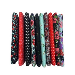 10 PCS Floral Cotton Fat Quarter Fabric 18×21 Inch Sewing Quilting Patchwork