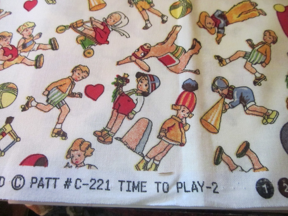 F7274, Michael Miller, Time to Play, fat quarter, extremely rare,