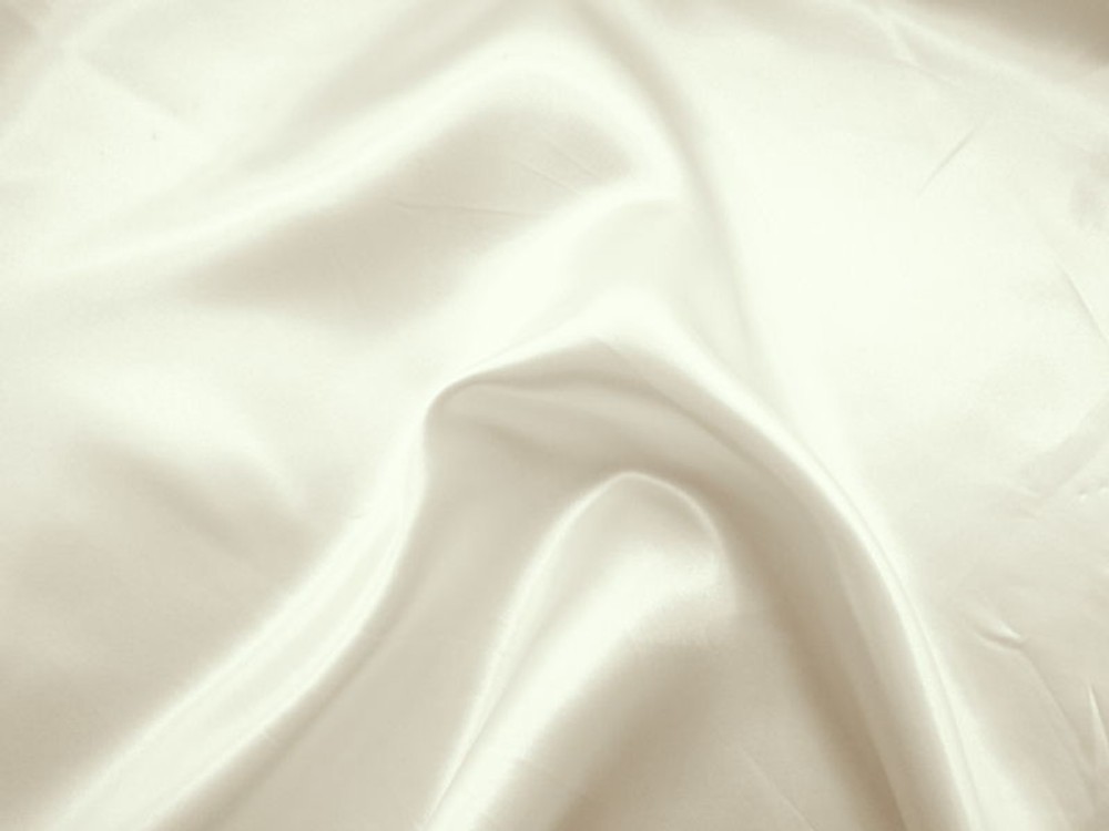 Gorgeous IVORY Mid to High SHEEN Light->Medium Weight SATIN Solid Fabric BRIDAL