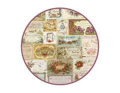 Vintage Antique Rose Label Cotton Linen Fabric made in Korea By the Yard
