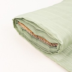54″ x 10 yards SAGE GREEN Accordion Crinkled Taffeta FABRIC BOLT Party