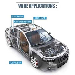 Beige Car Ceiling Fabric Repair Kit Headliner Material with Foam Backing 79″X59″