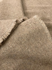 3 YDS Handwoven Natural Taupe Wool – Rustic Tweed SOFT Homespun 63″ wide 7.4 oz