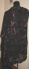 black Velvet Burnout on chiffon Fabric 44″ Wide x 88″ long