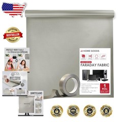 Military Grade Faraday Fabric 44″x20ft + Tape – Superior Signal Shielding Cloth