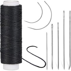 Waxed Thread, Upholstery Needle and Thread 32 Yards with 7PCS Hand Sewing
