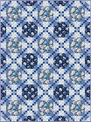 Wilmington Prints – Morning Blooms – Ditzy – Blue