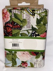 Lula Bijoux 100% Cotton 36x44in. 1 Yard Butterfly’s And Floral Fabric