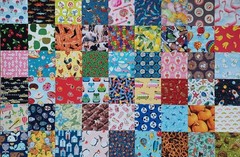 54 Kids I Spy 5″ Quilt Fabric Squares Novelty Quality Cotton Charms Pack Blocks