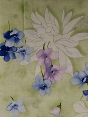 Paintbrush Studio Fabric, Cape Cod, Light Green, Floral, $8 Yd