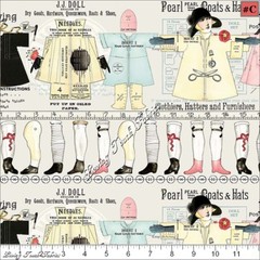 RILEY BLAKE J WECKER FRISCH “PAPERDOLL” SEWING THEME FABRICS (SELECTION)
