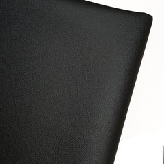 Black Faux Leather PU Leather Fabric 36″ x 54″ 1 Yard 0.8 mm Thickness Synthe…