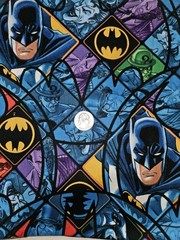 4 Yd Marvel Batman Fabric Lot Camelot Cotton Spider Man Iron Man Avengers Cuts