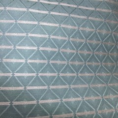 Scrap Fabric Cotton Blend Striped Vintage 27″ x 46 1/2″ Single Piece Only Quilt