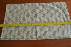 By 1/2 Yd, Vintage, Navy & Black on Cream Quilt Cotton, General Fabrics, N682