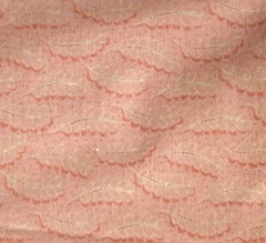Cotton Fabric Light Pink Feathers 35″ x 44″ Width **AS IS**