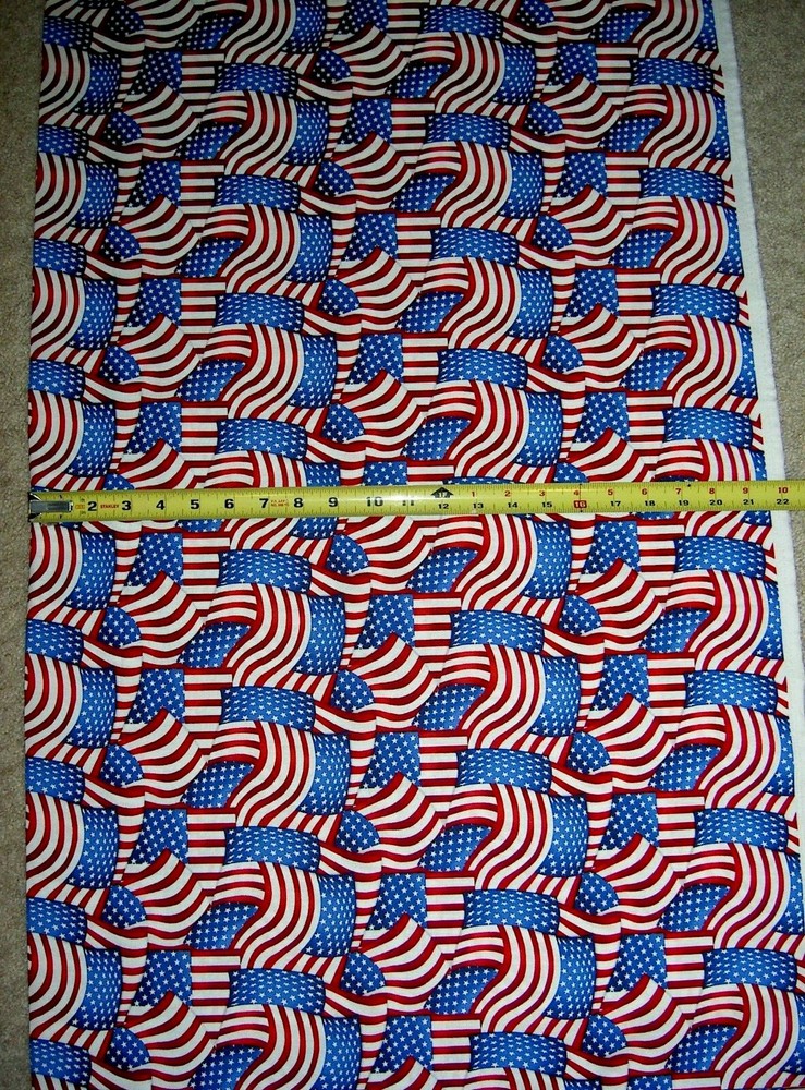 American Truckers Truck Pickup 4 Wheel Drive USA Flag Flags 9476-88 Fabric