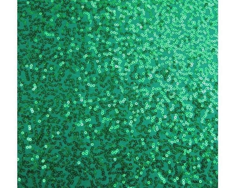 Luxury Sequin Dance Wear Stretch Fabric Material – KELLY GREEN
