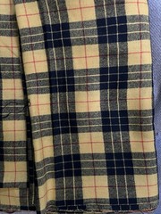 Vintage Wool Fabric Plaid 3 yards x 56” Wide yellow black