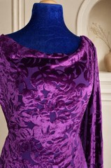 2.6 yd/ Vintage Silk velvet Devore fabric Luxury Silk Uzbek Oriental cloth
