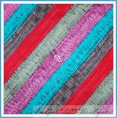 BonEful Fabric FQ Cotton Quilt Red Gray Purple Teal Blue Dot Stripe Tone Calico