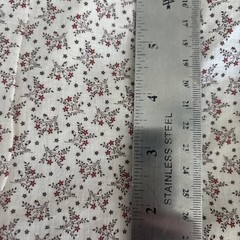 LOT 4 pieces tan bron print fabric One with bunnies 3 remnants 1