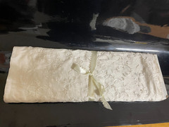 Stunning Cream (Silk?) Beaded Material