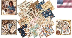 20 Precut 10”x10” Western Cowboy Fabric Squares – Ideal for Quilting Projects