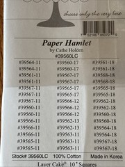 PAPER HAMLET Moda Layer Cake By Cathe Holden