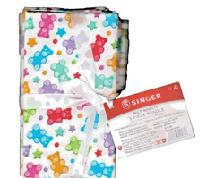 Singer 5 piece fat quarter bundle gummy bears, balloons, flowers, bright colors