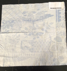 JANE CHURCHILL Brightwood in Blue 17 x 17 1/2″ Cotton Blend Fabric Sample