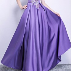 Satin Silky Fabric Plain Thick Cloth Wedding Evening Dress Craft Material DIY