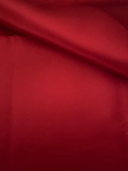 Vintage scarlet-colored satin fabric sew/quilt/craft 44″ x 2.1 yards