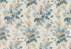 SANDERSON X GILES DEACON CURTAIN FABRIC Lakeland Paradis 5.9 MTRS POPPINJAY/LION