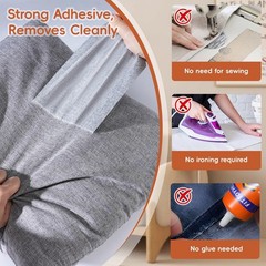 Self-Adhesive Linen Fabric Repair Tape 16″x79″ for Couch, Upholstery, Sofa, Chai