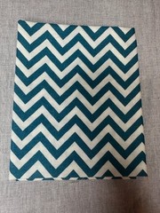 Teal White Chevron Fat Quarter Cotton Fabric Quilting Sewing Crafts Moda