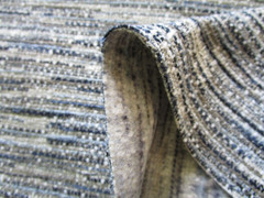 Decorators Upholstery Fabric Metaphores Blues Black Grey Ivory Striated 7.88Yd